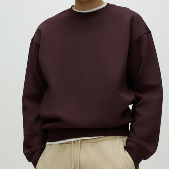 H&M Men's Dark Red Crewneck Sweater - Picture 1 of 4